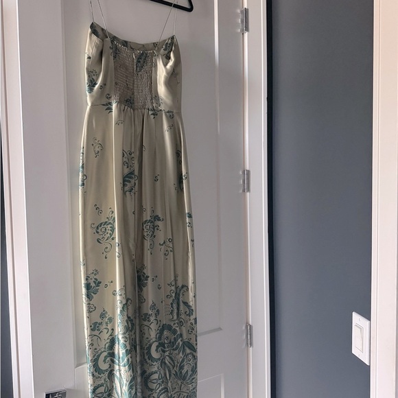 Reformation Frankie Silk Dress - Sage - Picture 4 of 4